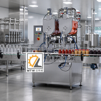 Machine de remplissage automatique à pompe lobulée MTW pour le ketchup, le beurre de cacahuète et la pâte de goyave