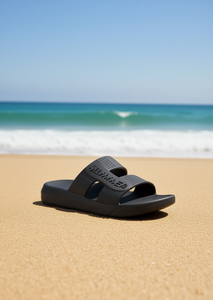 Sandali Unisex in EVA con Doppio Cinturino, Comodi, Misura 30, Piatti, Estivi, Tinta Unita, Punta Aperta - Product Image 2