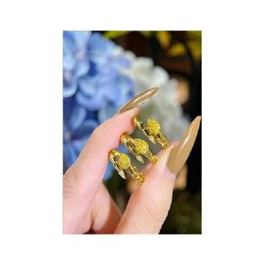 Xinfly18K Original Gold Yellow <b>Snake</b> <b>Ring</b> - Product Image 1