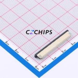 FPC-1.0AS-27PWCR-H25 FFC/FPC Connector SMD,P=1mm,Horizontal Mount Connector Drawer Type Top Contact 27P 1mm - Product Image 2