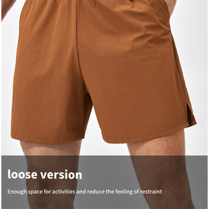 Shorts de <span class=keywords><strong>sport</strong></span> décontractés pour hommes, taille haute, respirants, séchage rapide, avec logo personnalisé, pour la course et le <span class=keywords><strong>sport</strong></span> athlétique - Product Image 4