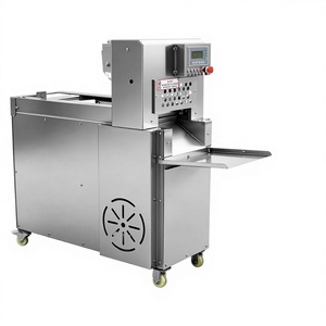 Machine de découpe de viande congelée CNC entièrement automatique à <span class=keywords><strong>2</strong></span> rouleaux, coupe-viande de bœuf et d'agneau, machine industrielle de découpe de bacon - Product Image 1