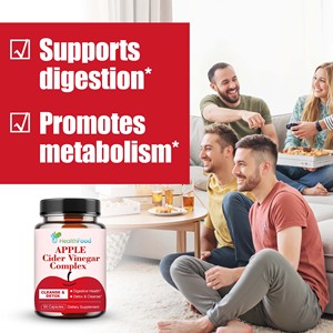 Cápsulas de Vinagre de Sidra de Manzana OEM, Fórmula Detox de Acción Rápida para la Pérdida de Peso, Supresor del Apetito, Suplementos Herbales - Product Image 6