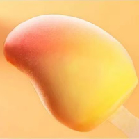 Vente en gros OEM de sucettes glacées 3D en forme de fruits (mangue, avocat, fraise, chocolat) 75g, boîte de 12 pièces