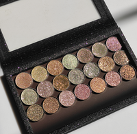 Palette de fards à paupières métalliques super scintillants, personnalisée, effet feuille d'argent, duochrome, multichrome