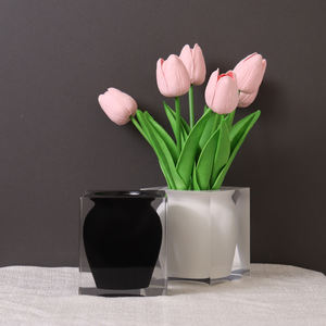 प्राचीन चीनी शैली सिरेमिक वेस हैंड-रंगीन हाइड्रोपोनिक उच्च तापमान सजावटी टुकड़ा लिविंग रूम टीवी टेबलटॉप होम पॉट - Product Image 5