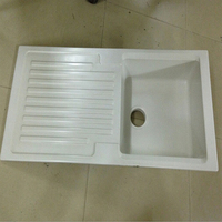 Lavabo à linge balcon ménage Quartz pierre évier à linge avec planche à laver lavabo grande taille éviers de cuisine simples