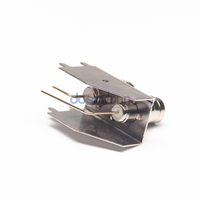 Connecteur RF à angle droit 75 ohms, assemblage coaxial BNC 2 broches