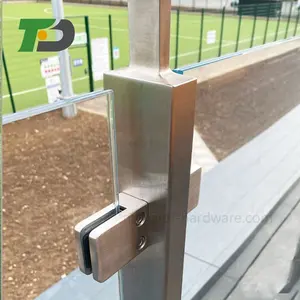 DF visage montage latéral balcon smart spigot monté expansion clé verre garde-corps f pinces en acier inoxydable verre pince main courante coude - Product Image 4