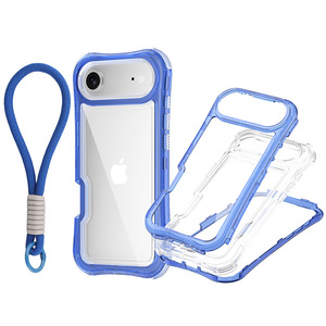 กันกระแทก TPU กันกระแทกพร้อมสายรัดข้อมือเคสโทรศัพท์โปร่งใสอะคริลิคสำหรับ iPhone 17 16 15 - Product Image 1