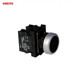 Momentary Push Button Switch 600V 10A Flush Push Button Switch Resetting 22mm Round Pushbutton