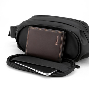 Sac bandoulière en nylon, petit, imperméable, fermeture éclair, logo en relief, motif lettres, toutes saisons, usage quotidien, sac messager pour homme - Product Image 5