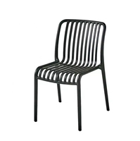 Chaise d'extérieur empilable moderne, chaise d'appoint en plastique, mobilier de jardin, chaise de salle à manger en plastique PP