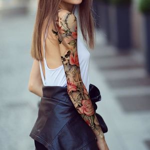 <span class=keywords><strong>Tatuajes</strong></span> Temporales Grandes para <span class=keywords><strong>Hombre</strong></span>, Diseño <span class=keywords><strong>de</strong></span> Flor Grande, Resistentes al Agua, Color Negro, para <span class=keywords><strong>Brazo</strong></span> Completo - Product Image 6