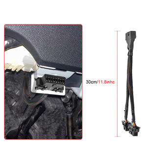 كابل OBD2 مخصص للسيارات/الدراجات النارية بطول 30 سم مع موصل Y من البلاستيك PVC وموصلات كاملة القفل - Product Image 4