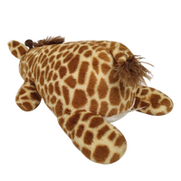 Personnalisé en gros 17 pouces visqueux laydown girafe en peluche jouet