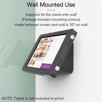 Support de tablette entièrement en métal pour iPad Air Pro support de comptoir avec 2 serrures support de montage mural pour tablette PC support de bureau de verrouillage de point de vente