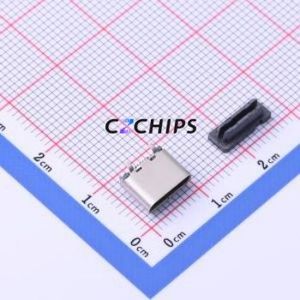 TYPE C-CQ-108PWB USB Connector SMD Connector ( Connector Type: Type-C )( Gender: Female )( Mounting Type: Vertical Mount ) - Product Image 1