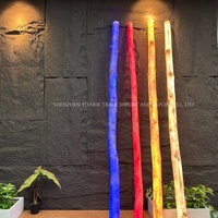 Leuchtende LED-Birkenbaum-Beleuchtung 1M 2M 3M 4M Outdoor Wasserdicht DC24V Fiberglas-Landschaftsbirke für Garten- und Hoteldekoration