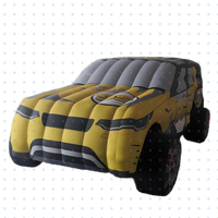 Modèle de voiture gonflable personnalisé SUV pour affichage publicitaire, décoration de véhicule, promotion d'événements marketing et attraction