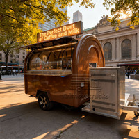 Personnalisable unique commercial extérieur café Boba thé boisson gazeuse froide vin jus camion de nourriture chariot pour la restauration événements