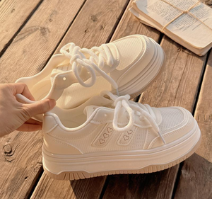 <span class=keywords><strong>Sneakers</strong></span> Bianche in Rete da <span class=keywords><strong>Donna</strong></span> 2025 Nuove Scarpe <span class=keywords><strong>Estive</strong></span> Traspiranti con Suola Spessa Scarpe Casual - Product Image 5