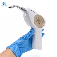 Sèche-bouche portable à air chaud avec adaptateur secteur, buses métalliques interchangeables, appareil de séchage buccal portable pour la beauté, vente en gros