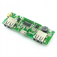 Power Bank LED à double port USB 5V 18650 a, Micro/Type C, Module de charge de batterie au Lithium, Protection de Circuit imprimé