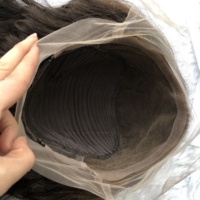 Perruque 360 HD transparente à nœud unique en cheveux humains vierges longs, technologie Nano-laser, pour femmes, avec possibilité de faire une queue de cheval