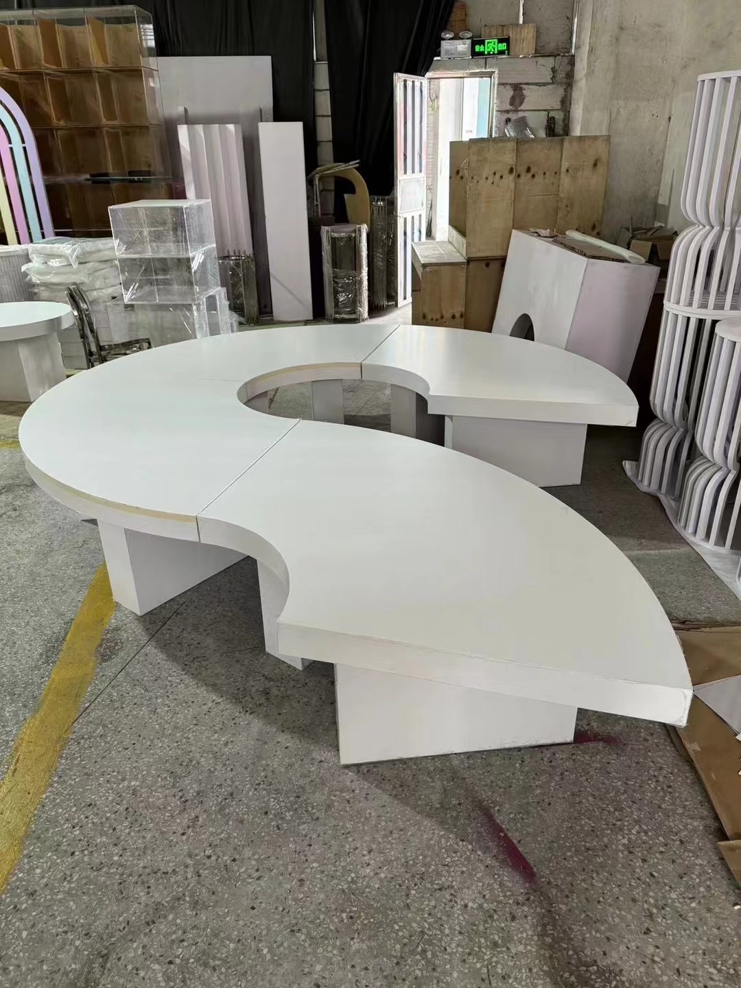 Pvc bianco + acrilico