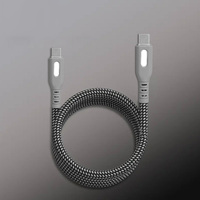 Câble de charge USB-C magnétique en nylon tressé, charge rapide PD 60W/100W, câble de données pour téléphones mobiles et batteries externes