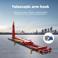Crochet télescopique hydraulique sur mesure pour système de benne à crochets, équipement de levage de conteneurs pour véhicules de gestion des déchets - Fournisseur
