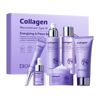 OEM Venta al por mayor BIOAQUA Recombinante Tipo III Colágeno Cuidado DE LA PIEL Kit de reducción de arrugas Brighting Tratamiento reafirmante Cuidado DE LA PIEL Set