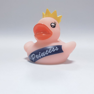 Cheep hồng <span class=keywords><strong>Led</strong></span> cao su công chúa vịt nhấp nháy đồ chơi cho trẻ em - Product Image 4