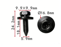 Clips métalliques automobiles fournis par l'usine chinoise, attaches métalliques pour voitures, clips automobiles et attaches en plastique 152278