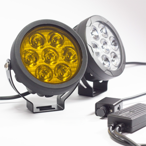 Feux auxiliaires de moto AES GR7 phares antibrouillard Road King Strobe Motocross phare <span class=keywords><strong>LED</strong></span> <span class=keywords><strong>sans</strong></span> <span class=keywords><strong>fil</strong></span> interrupteur Flash Group - Product Image 1