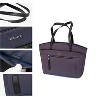 Sac fourre-tout antichoc pour ordinateur portable, sac fourre-tout de travail multi-poches avec sangle de bagage, 15,6 pouces pour femmes et hommes, pour le bureau, les déplacements et les voyages d'affaires