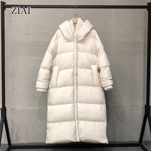 Doudoune de Luxe Grossiste Épaissie Rembourrée à Capuche <span class=keywords><strong>Grande</strong></span> <span class=keywords><strong>Taille</strong></span> Hiver pour <span class=keywords><strong>Femme</strong></span> 90% Duvet de Canard Blanc Chaud Noir - Product Image 2