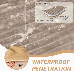 Fundas Impermeables Modernas para Sofá y Protector de Asiento de Coche, Alfombra Lavable para Perros con Diseño Sólido, Apta para Mascotas - Product Image 2