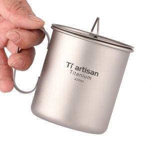 Échantillon Gratuit : Tasses de Voyage CE pour Boissons Chaudes, Mug d'Extérieur pour Camping avec Poignée Fixe, Vaisselle de 420 ml (14,3 oz) pour le Camping - Product Image 6