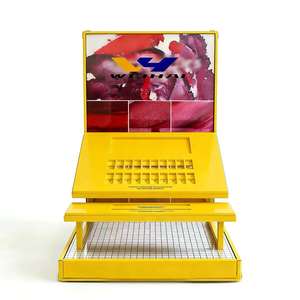 Exhibidor de Maquillaje Acrílico Moderno con Porta Letreros, Exhibidor de Cosméticos con Logotipo Personalizado para Salón de Belleza - Product Image 2