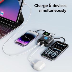 Chargeur de poche d'urgence 10000mAh avec écran LED et câbles intégrés <span class=keywords><strong>pour</strong></span> le camping en plein air, la randonnée, l'utilisation quotidienne, <span class=keywords><strong>batterie</strong></span> <span class=keywords><strong>externe</strong></span> - Product Image 5