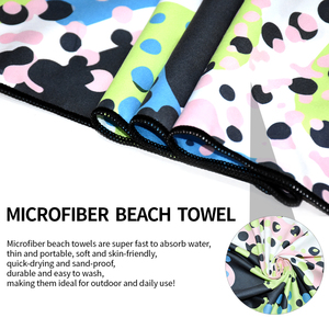 Toalla de playa 2 en 1, toalla de playa de microfibra personalizada, mochila portátil ligera para exteriores, toalla de playa de gran tamaño - Product Image 2