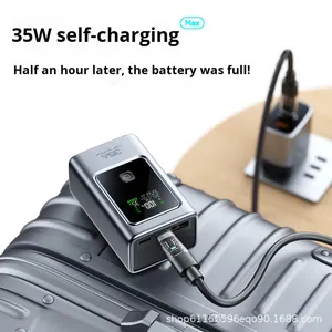 35 Wát siêu nhanh sạc ngân hàng điện LED hiển thị xách tay 20000mAh công suất cao công suất lớn Điện thoại di động cung cấp điện Type-C nhựa - Product Image 5