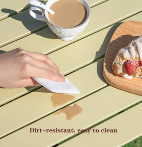 Bàn gấp nhẹ, di động, màu đen, dùng cho sân vườn, ngoài trời, cắm trại, dã ngoại - Product Image 5