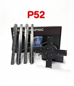 โปรเจคเตอร์โฮโลแกรม 3 มิติ 4 ใบพัด ขนาด 52 ซม. พร้อมไฟ LED สำหรับแสดงโฆษณาแบบเคลื่อนไหว รองรับ SD การ์ด อุปกรณ์สำหรับงานปาร์ตี้ - Product Image 4