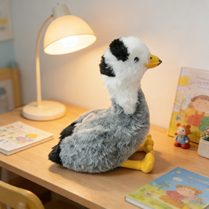 Juguete de peluche de pájaro peludo personalizable Super suave lindo diseño de aves acuáticas para regalos del Día de los niños servicio corporativo OEM/ODM disponible - Product Image 2