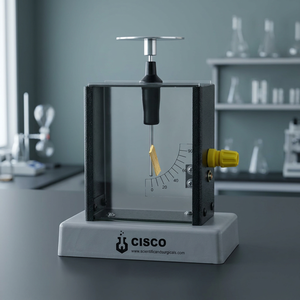 CISCO Deluxe Gold Leaf Metal Electroscope <b>Physics</b> Laboratory Charge Detector School Teaching Instrument - Product Image 2
