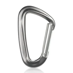 JRSGS China Supplier Camping Carabiner Aluminium Snap Hook 12KN/5KN Climbing Carabiner Customized The Logo