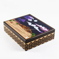 Boîtes en bois MDF de luxe faites à la main en gros avec finition laquée piano, nouveau design personnalisé, boîte d'emballage artisanale pour cadeaux du Ramadan